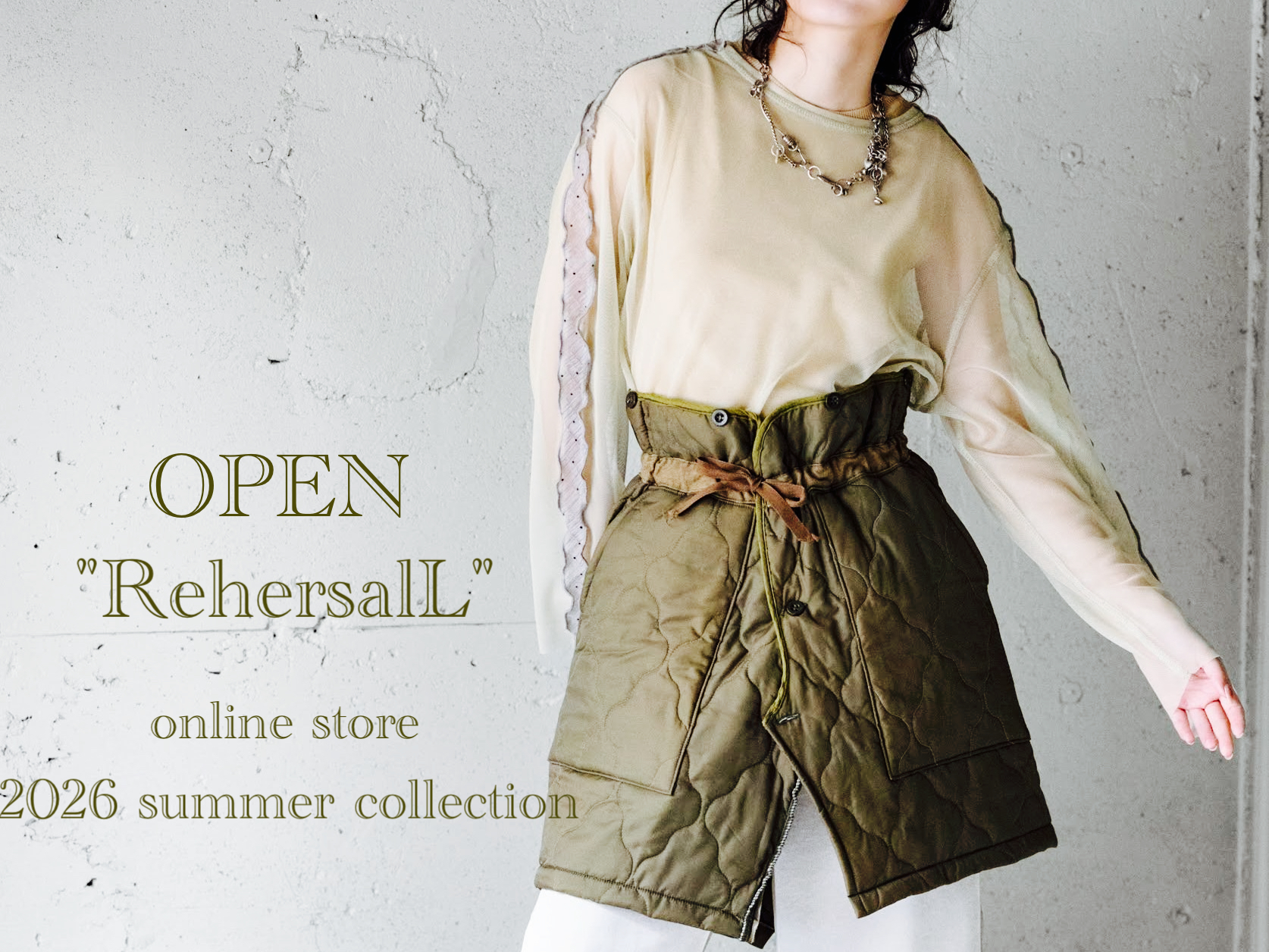 "RehersalL" 2026 summer collection オーダー受付START！！