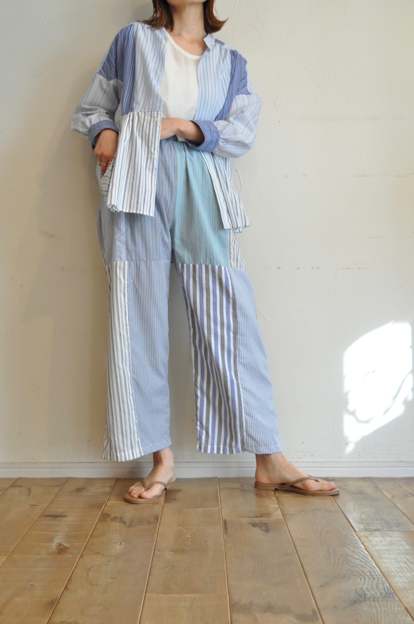 "RehersalL"ストライプパッチワーク