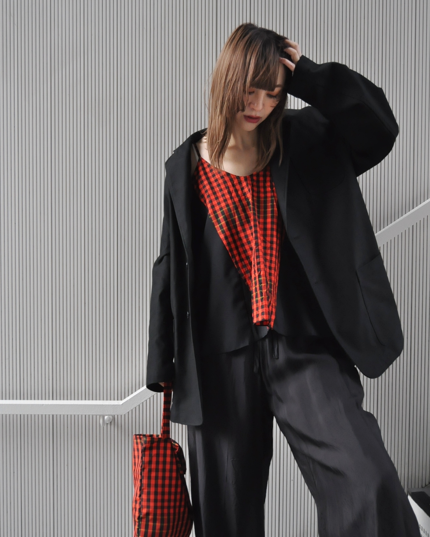 "hippiness" キモノキャミソールを着る②