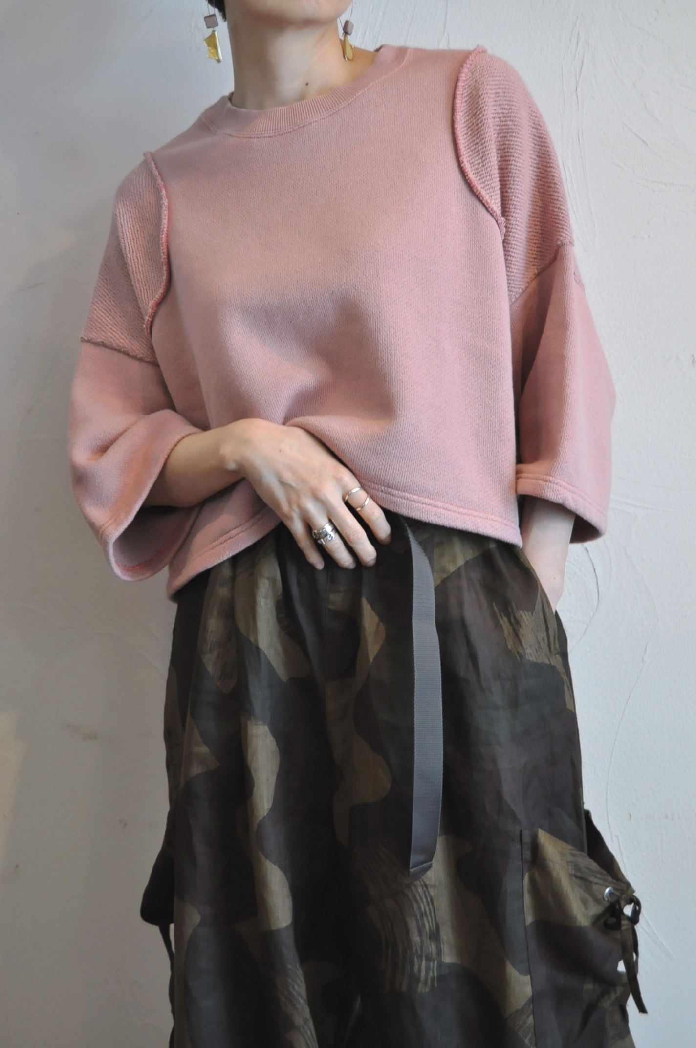 "garance et violette" 定番の裏毛。