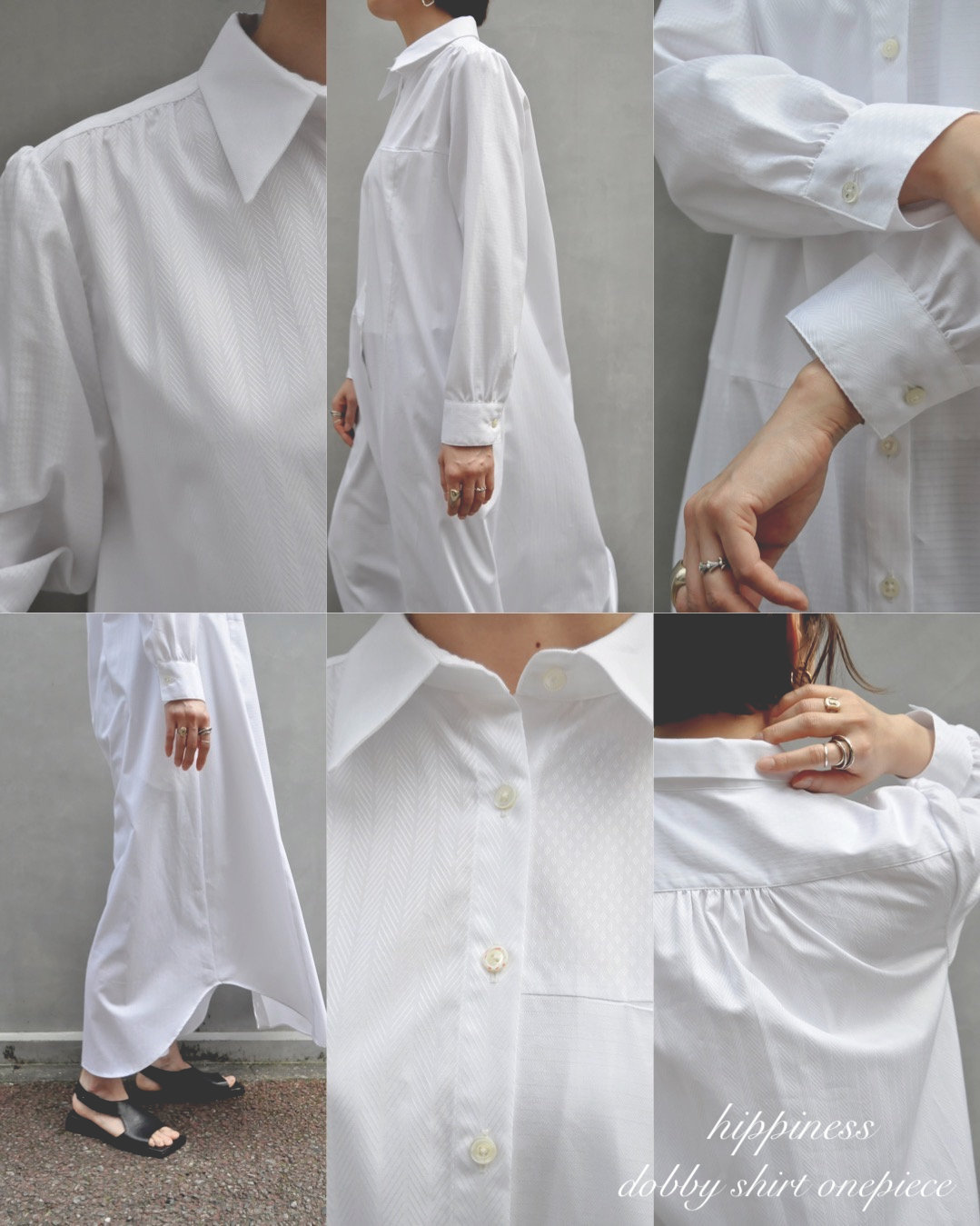 "hippiness" ドビーシャツワンピースRelease! !
