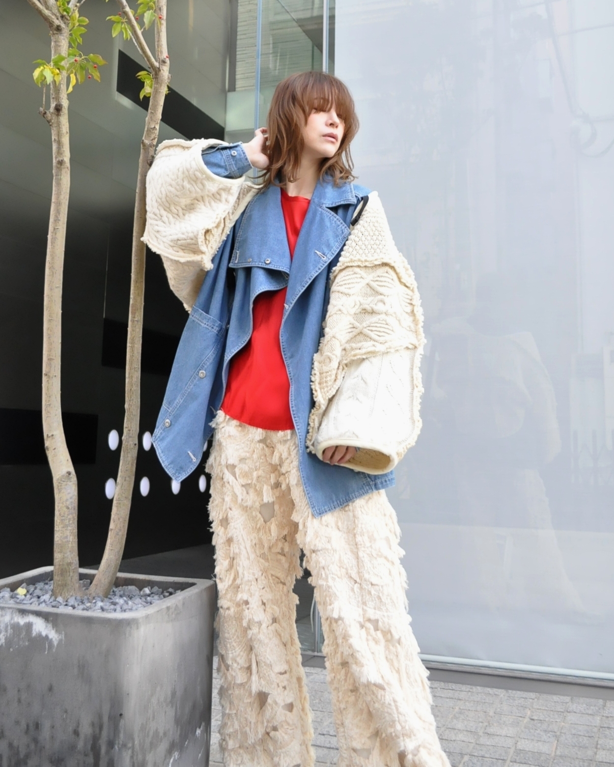 "RehersalL" フィッシャーマンを着る。