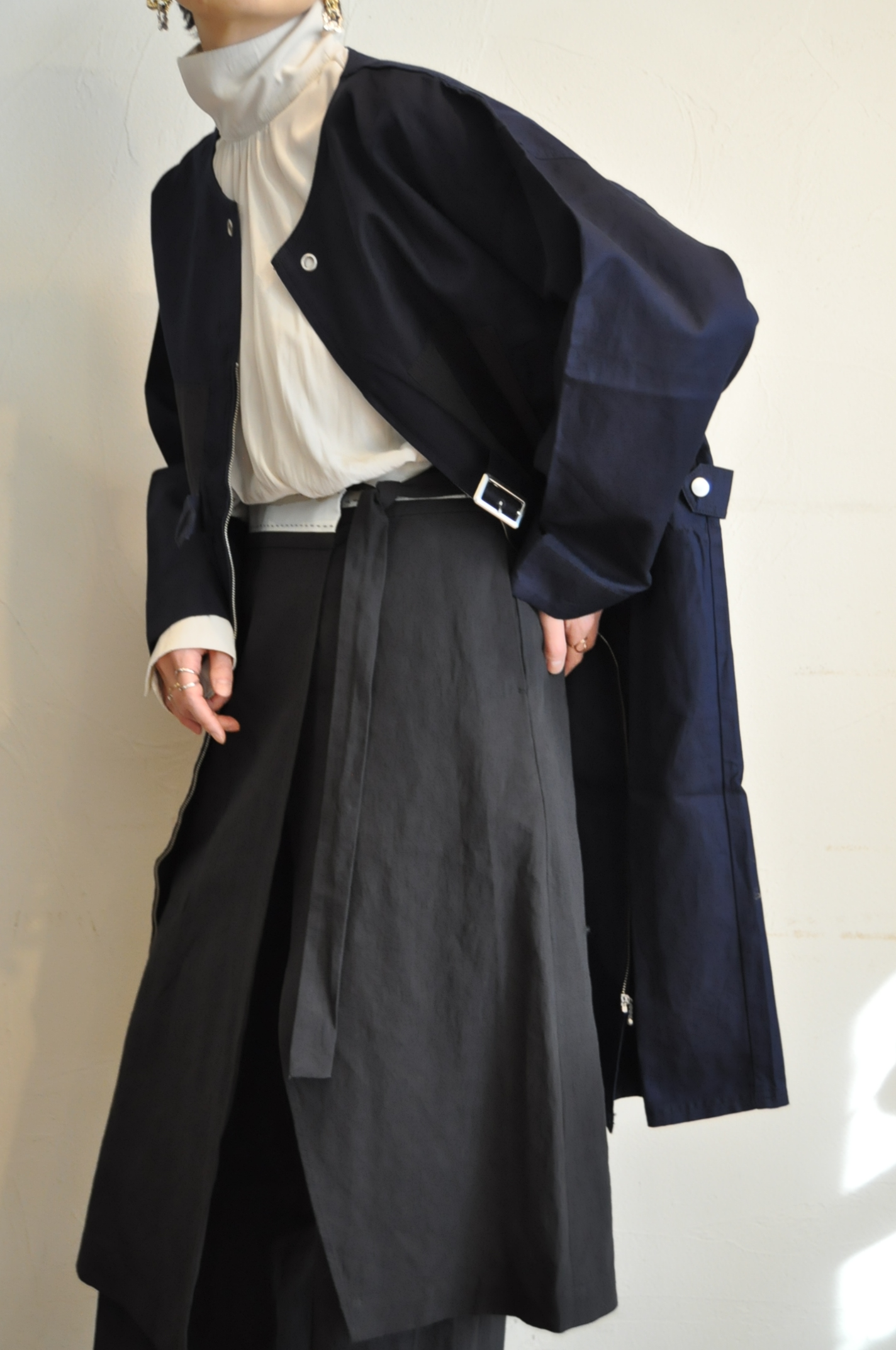 "garance et violette" ワンピにも。コートにも。