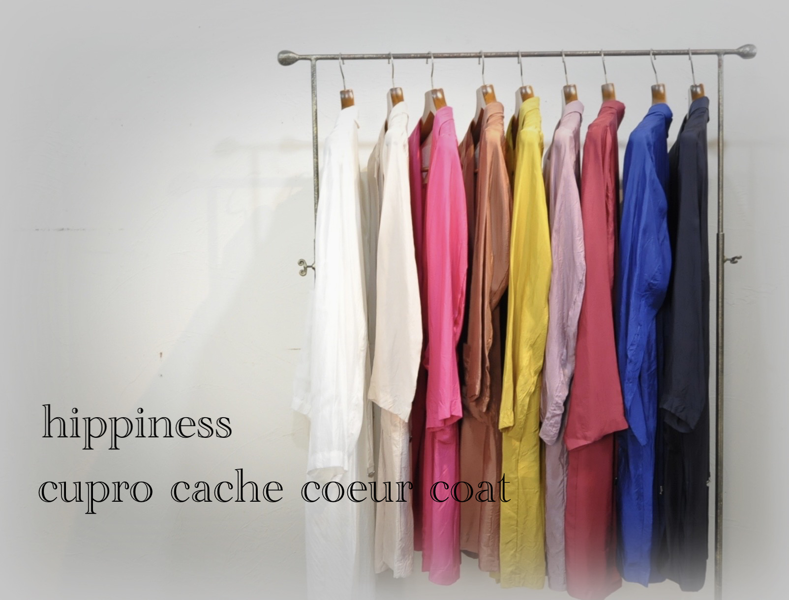 "hippiness" カシュクールコート揃いました！！