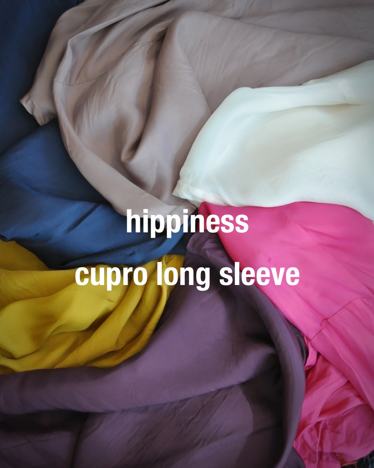 "hippiness"キュプラロングスリーブ、本日リリース！