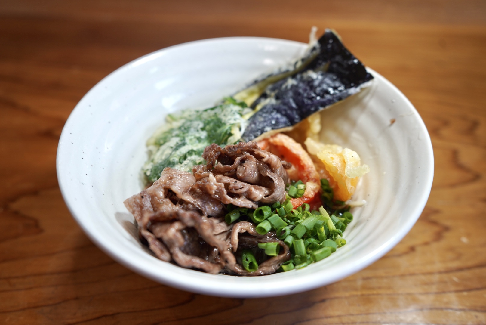 天ぷら×素麺は美味い❗️特製ぶっかけ素麺。
