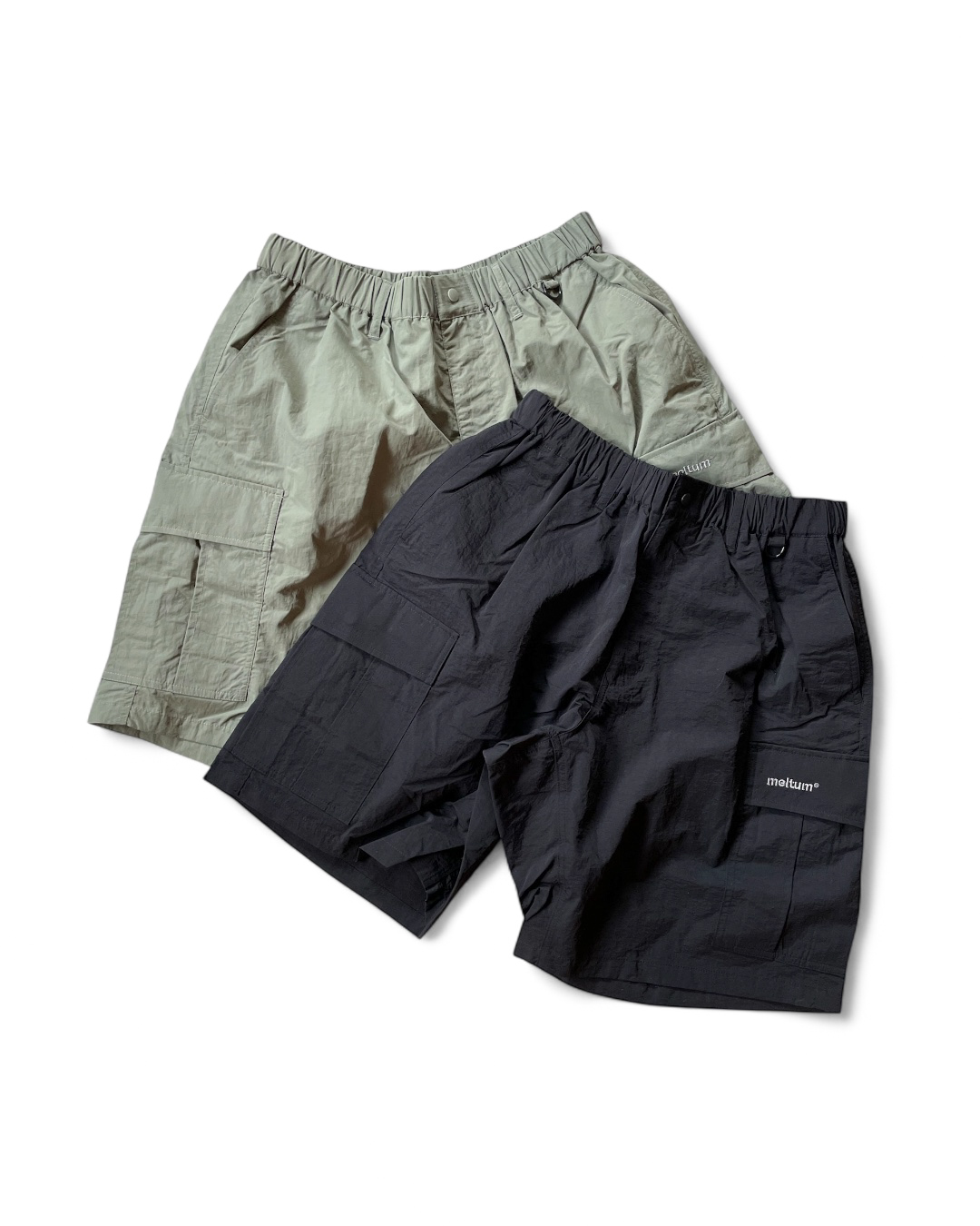 【meltum UNISEX】NYLON CARGO SHORTS