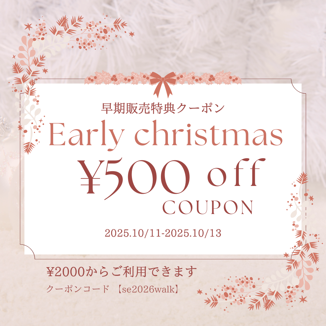 500円offクーポンのお届けです🎄
