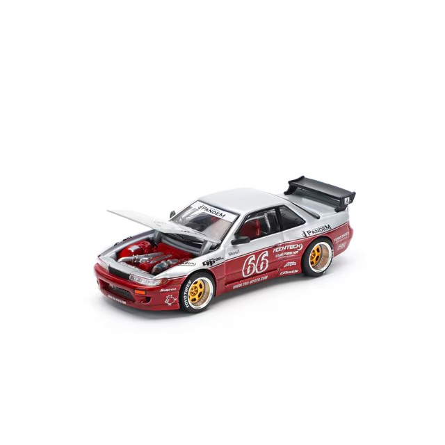 POP RACE 1/64 PANDEM SILVIA S13 - MOONTECH RED