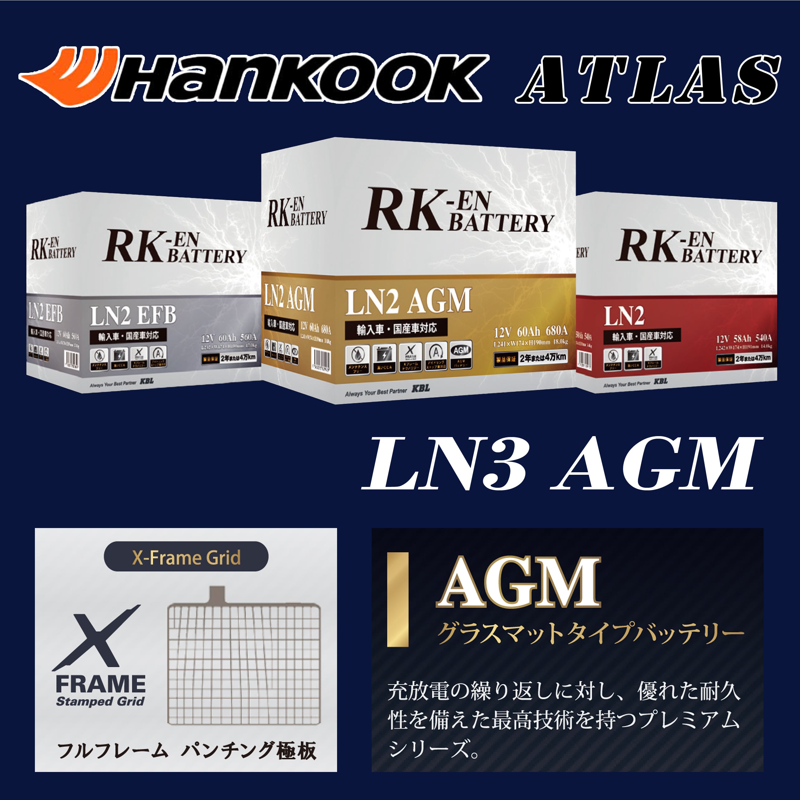 ANKGLIDはRK-EN ハンコック アトラス バッテリー 正規販売店です