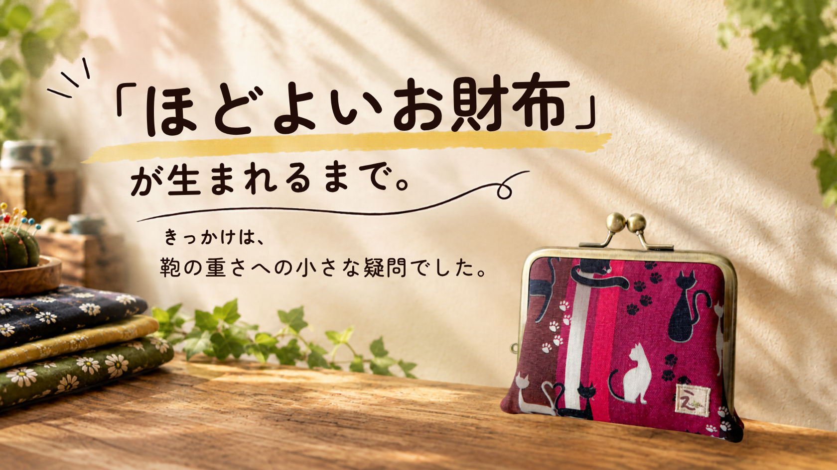 「ほどよいお財布」が生まれるまで。