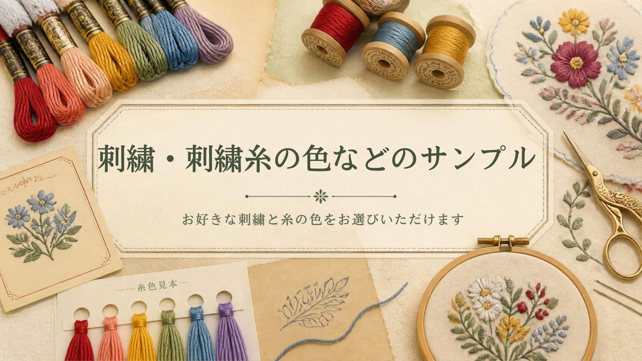 刺繍＆刺繍糸サンプル