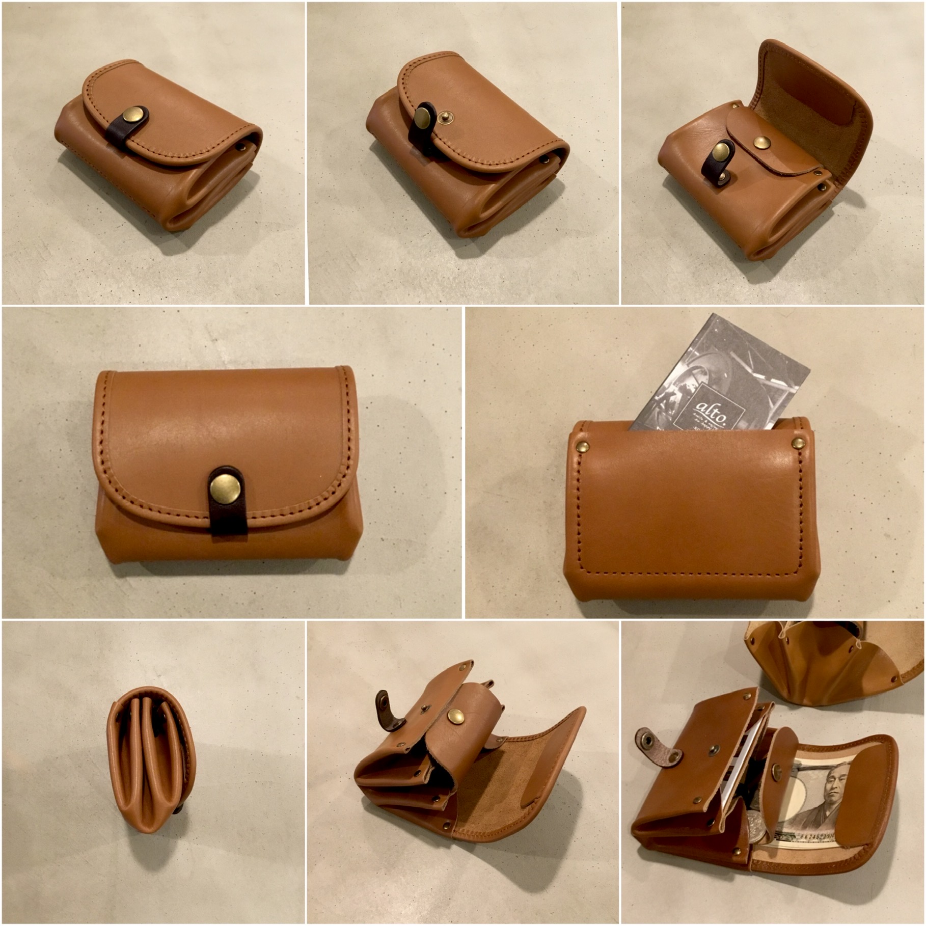 オイルヌメのジャバラ財布ブラウン再入荷です！