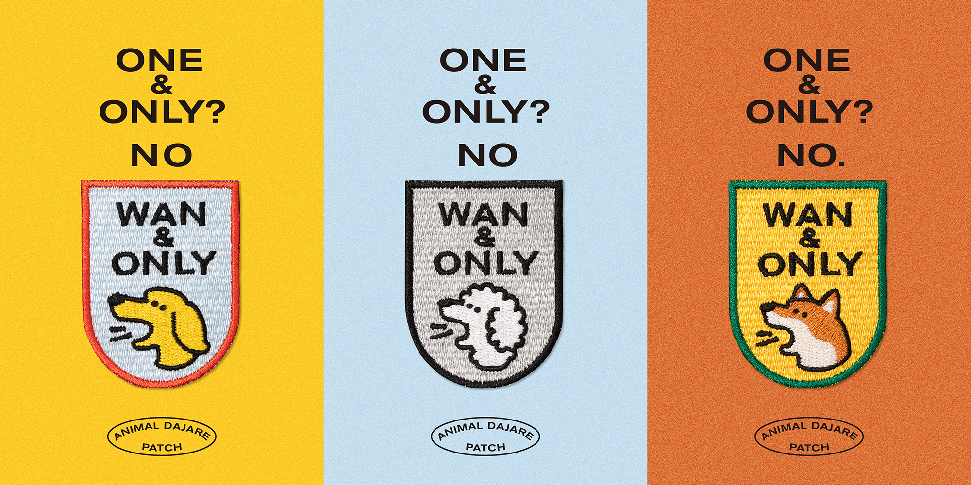 ANIMAL DAJARE PATCH GOODS "WAN & ONLY" RELEASE