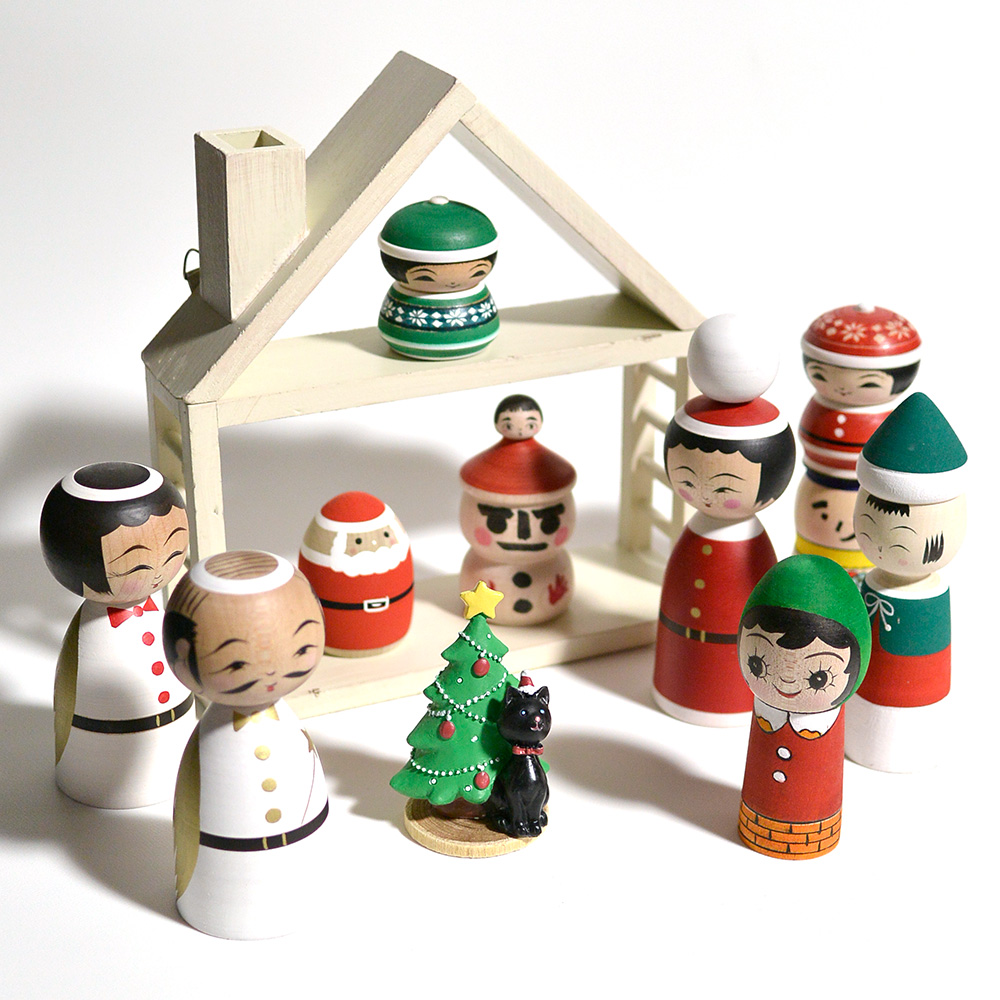 クリスマスにぴったりなこけし入荷しました。【第２弾】