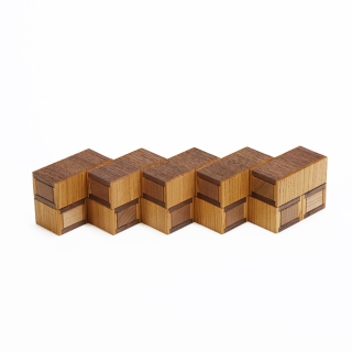 Fractal Drawer Karakuri puzzle box with 9 units