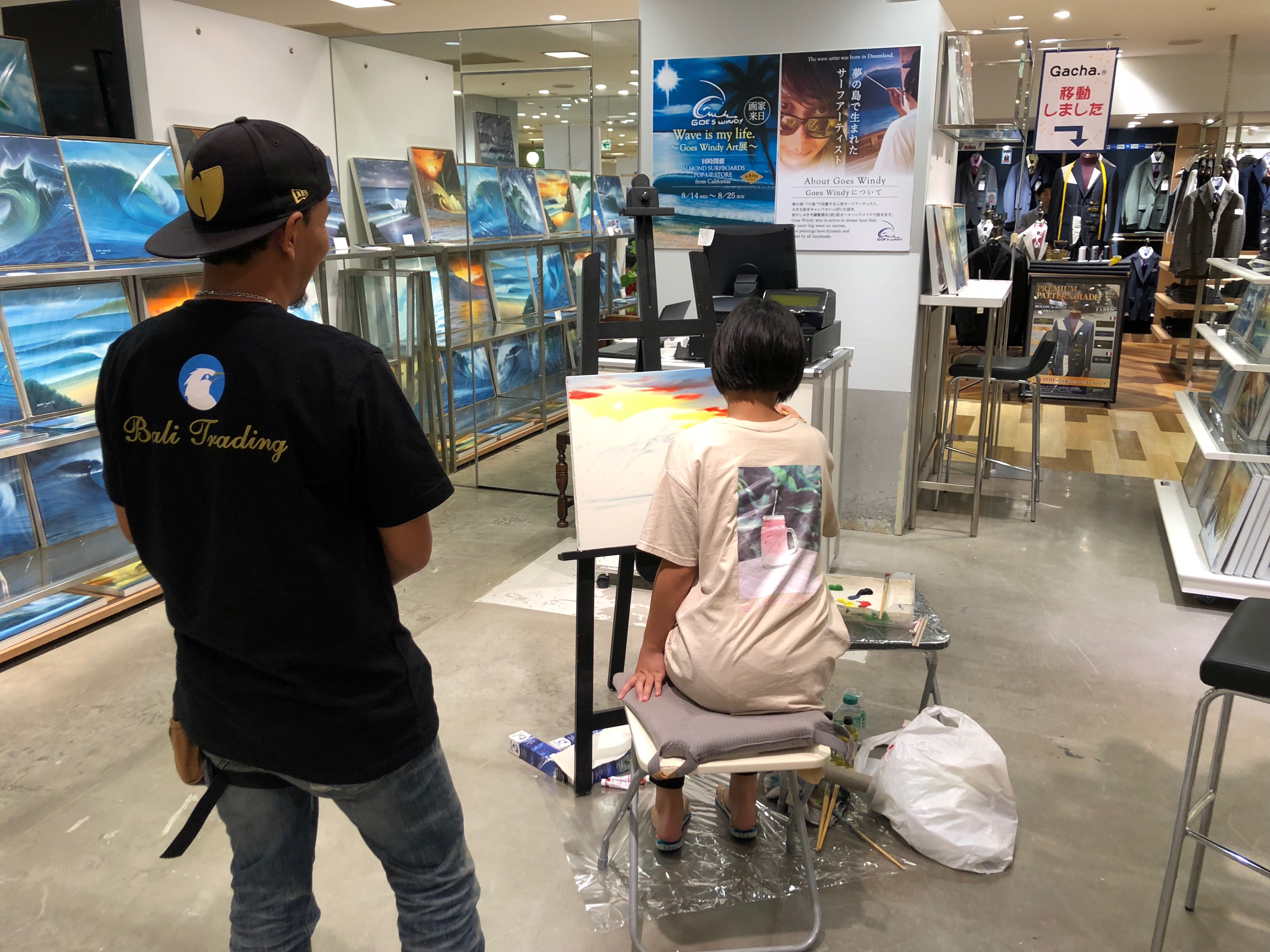 【期間限定画家来場】横浜マルイシティにてアート展スタート！