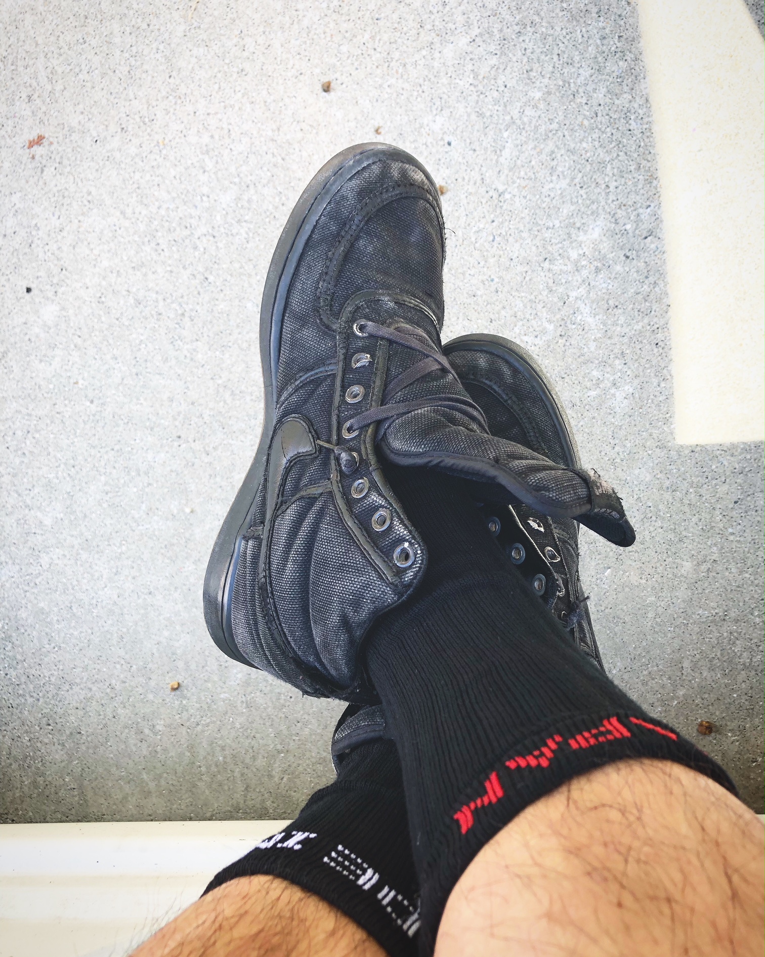 スケーターソックス(Plane -black- Socks) × Nike vandal 