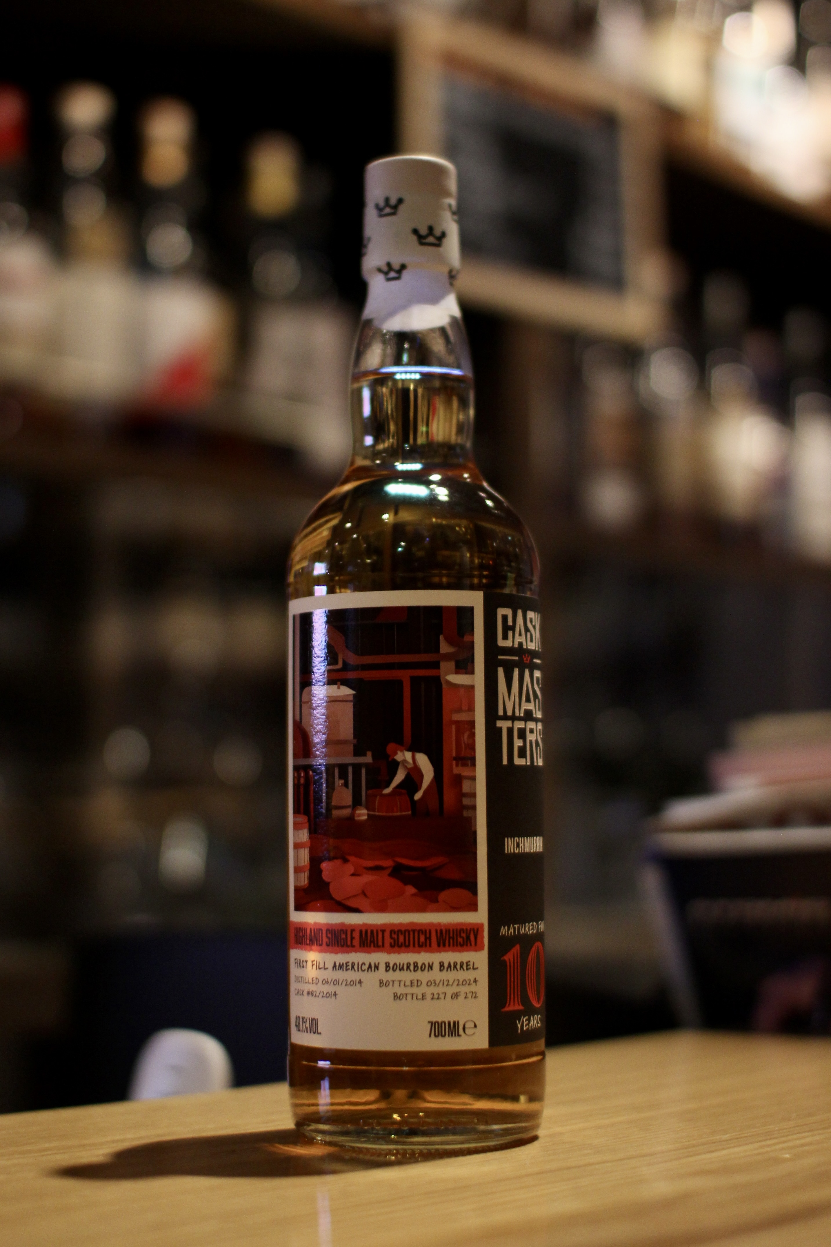 入荷です「インチマリン 2014 10年 1stFillバーボンバレル CASK MASTERS」