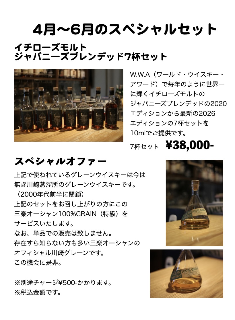 4月～6月のスペシャルセットのご案内です。