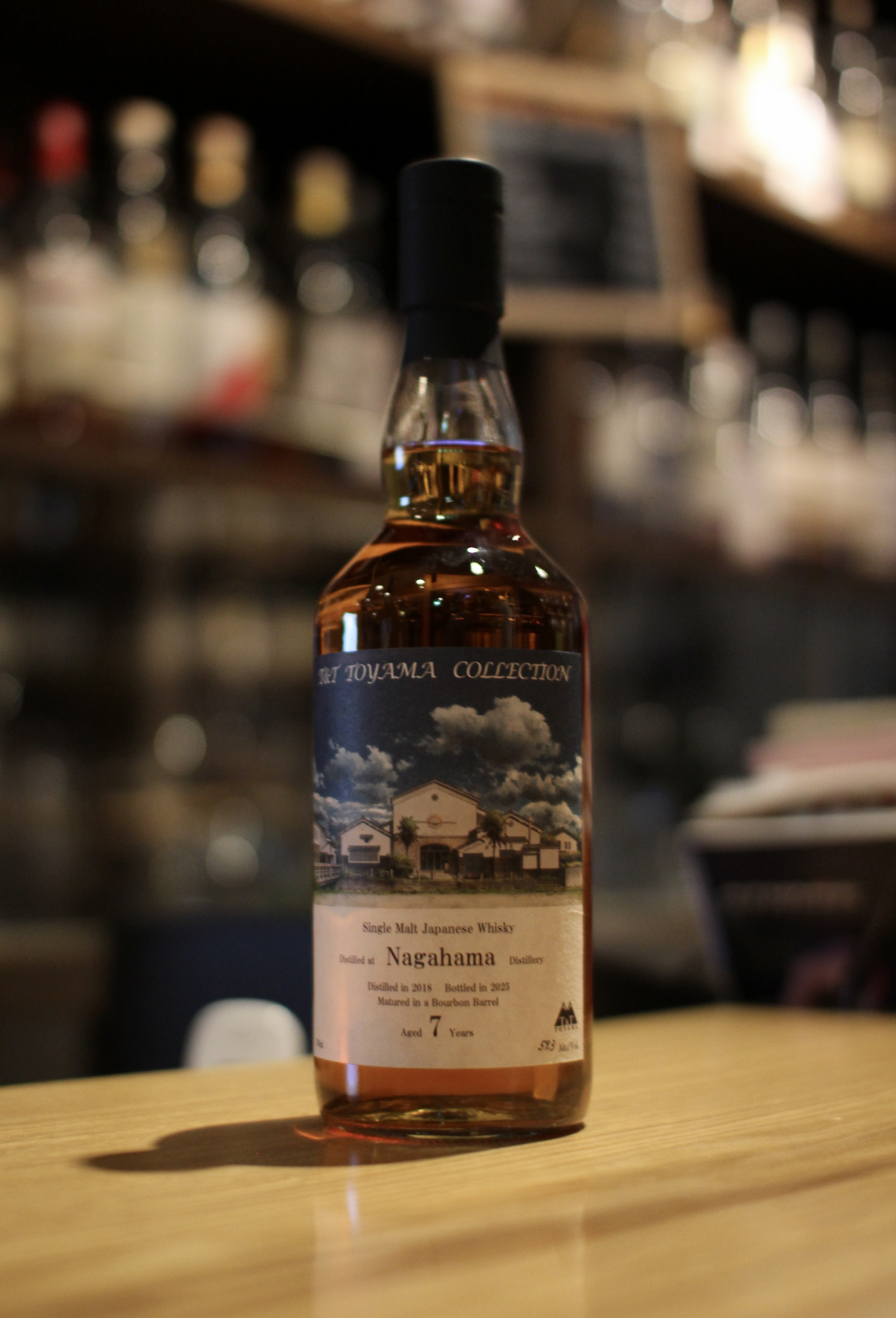 入荷です「長濱蒸溜所 2018 7年 バーボンバレル T&T TOYAMA COLLECTION」