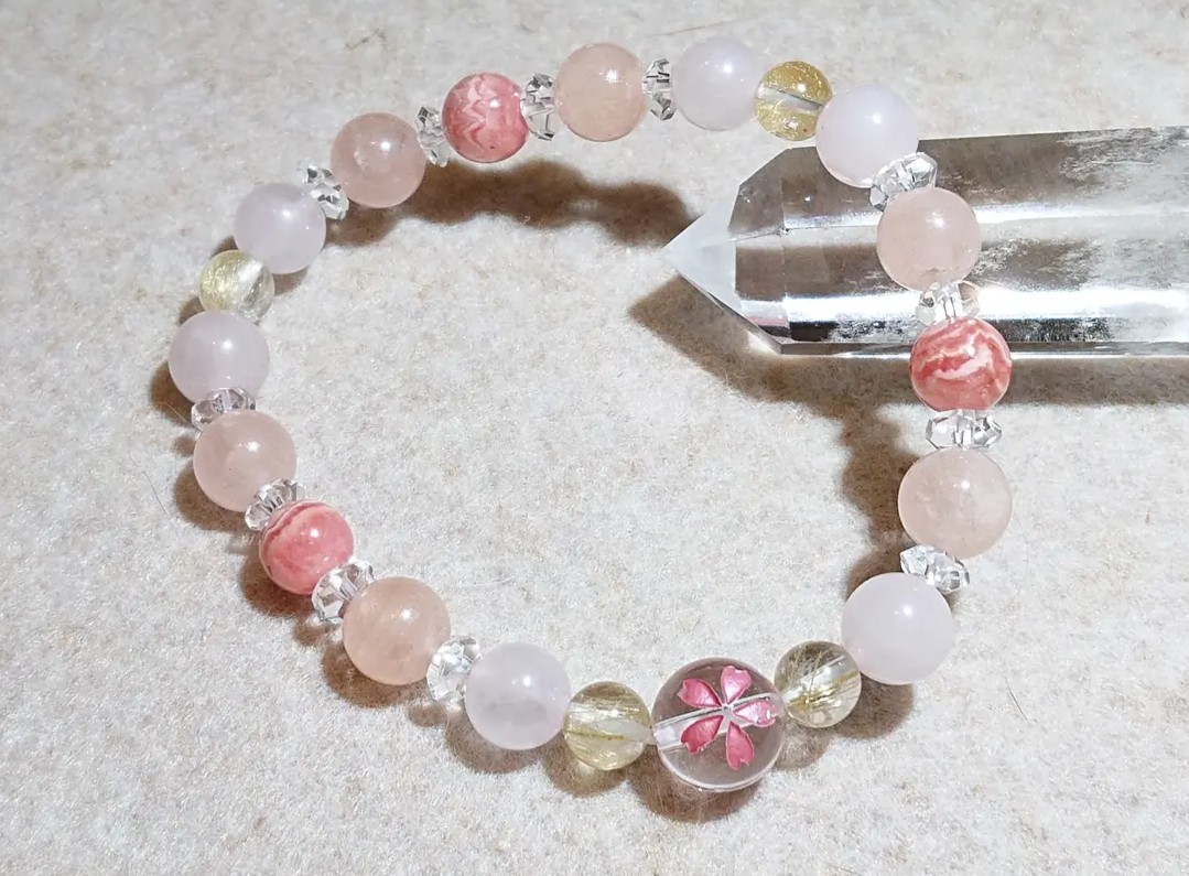 3月末までの限定品✨桜の花ブレスレット🌸