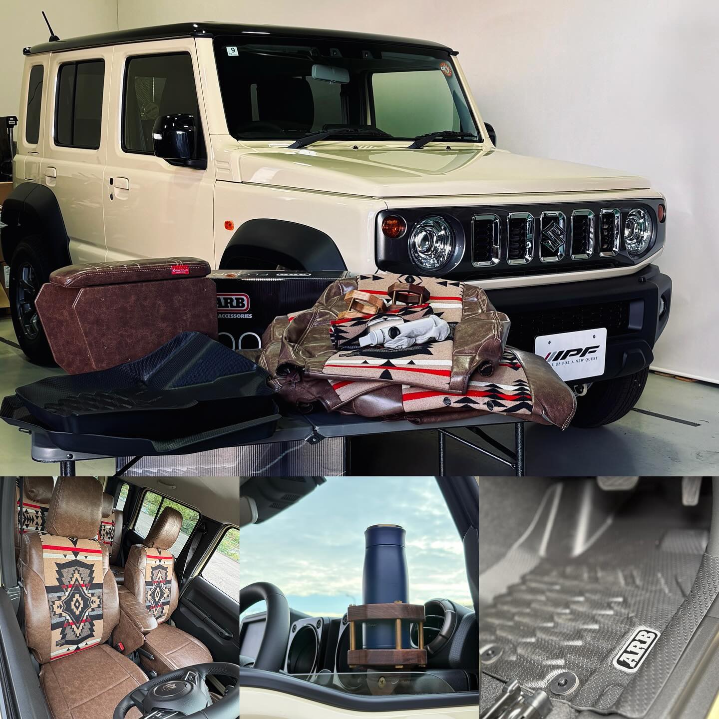 IPFさんのジムニー ノマド カスタムデモカーにペンドルトンシートカバー&ARBフロアマットが装着!