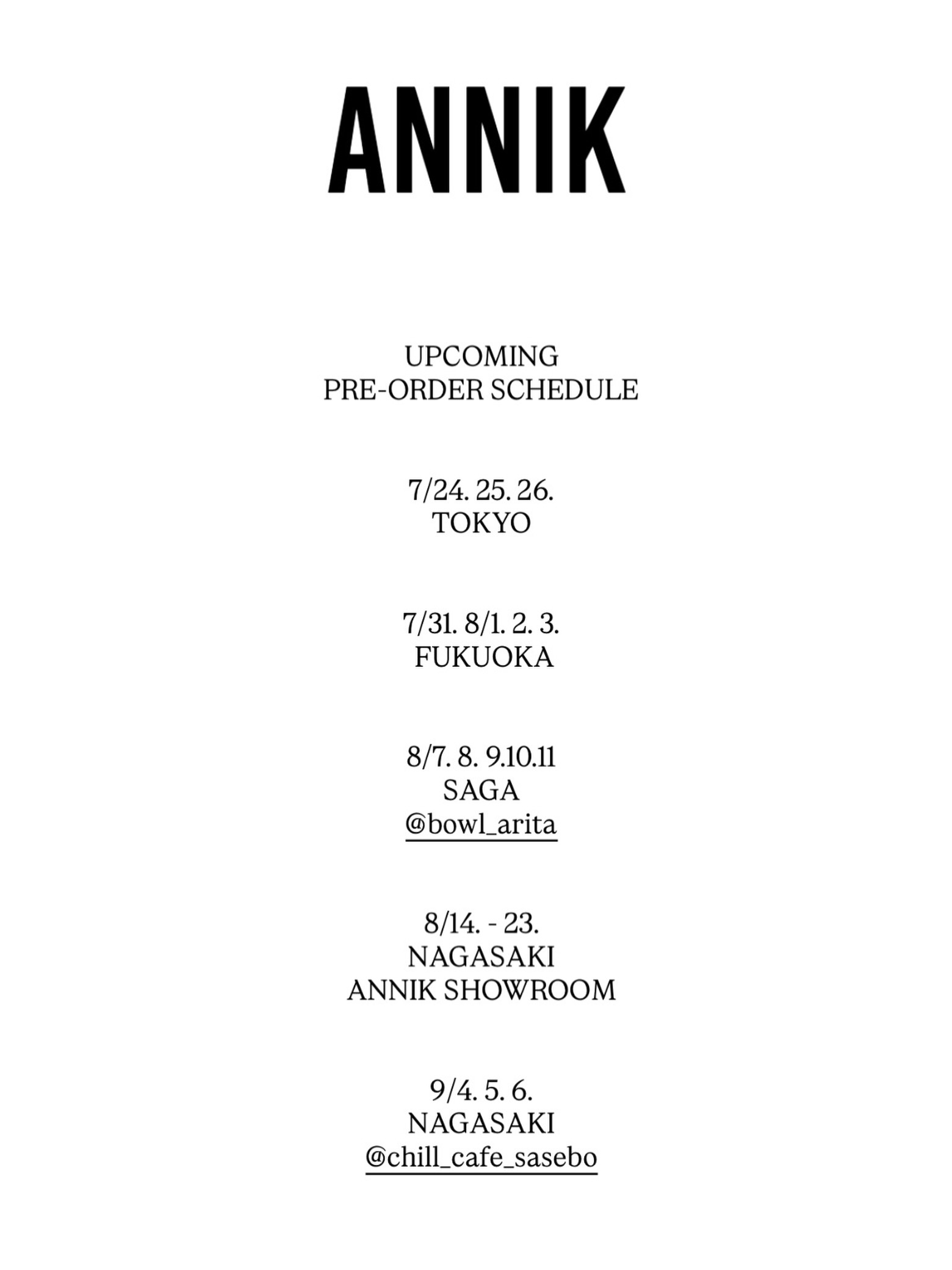 ANNIK winter2026 / spring2027