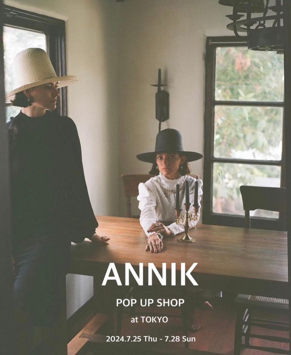 ANNIK 24AW Pre-order and popup shop @東京