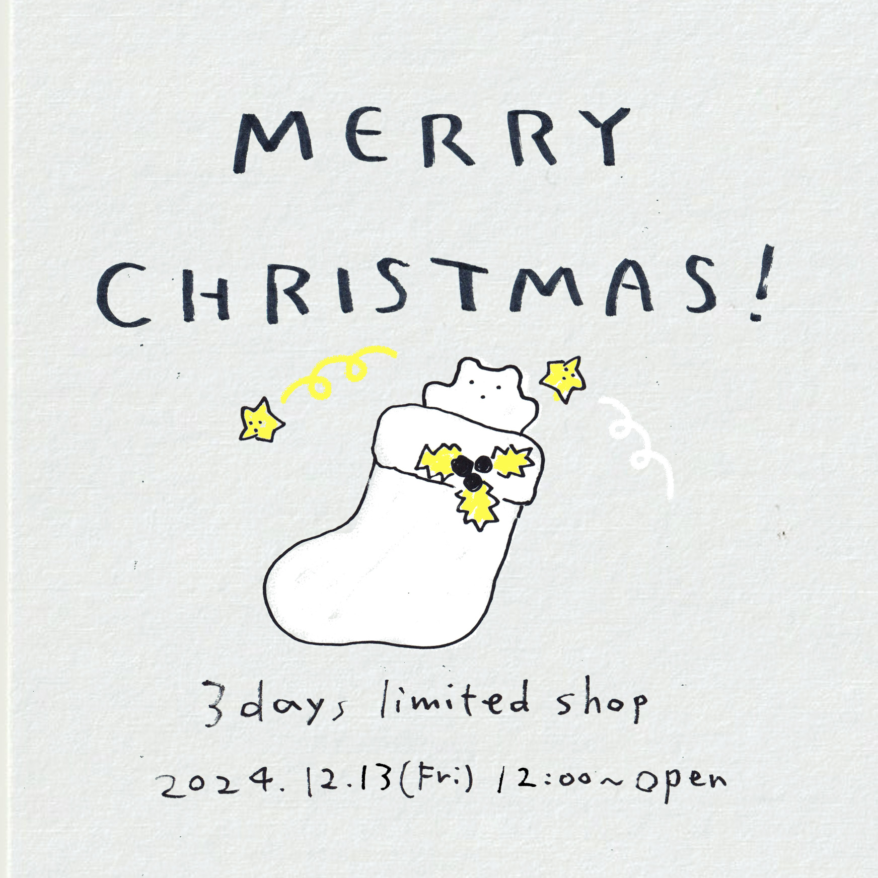 ⭐︎ Happy holiday ⭐︎ 12/13 12:00~ open!