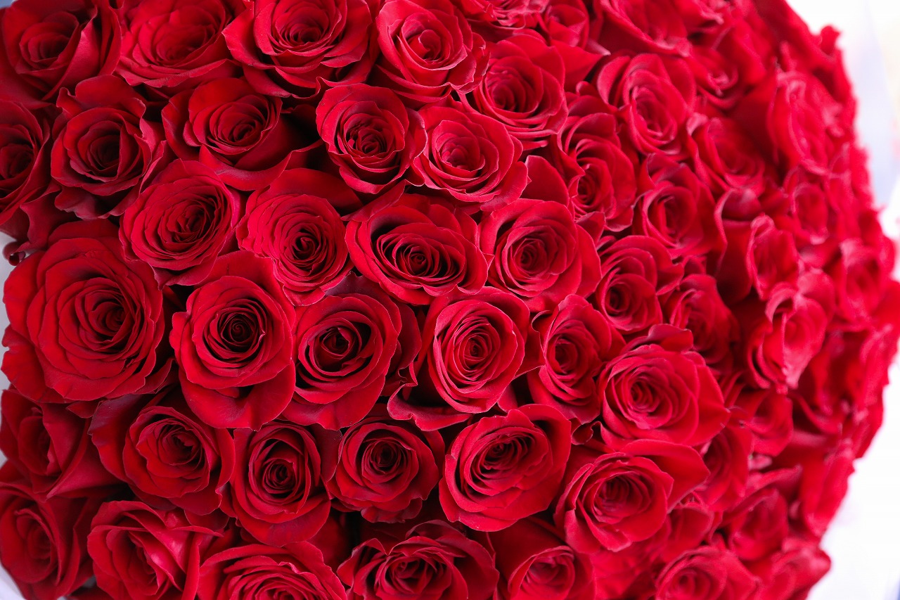 100本のバラ🌹仕上がり　2021/12/4制作