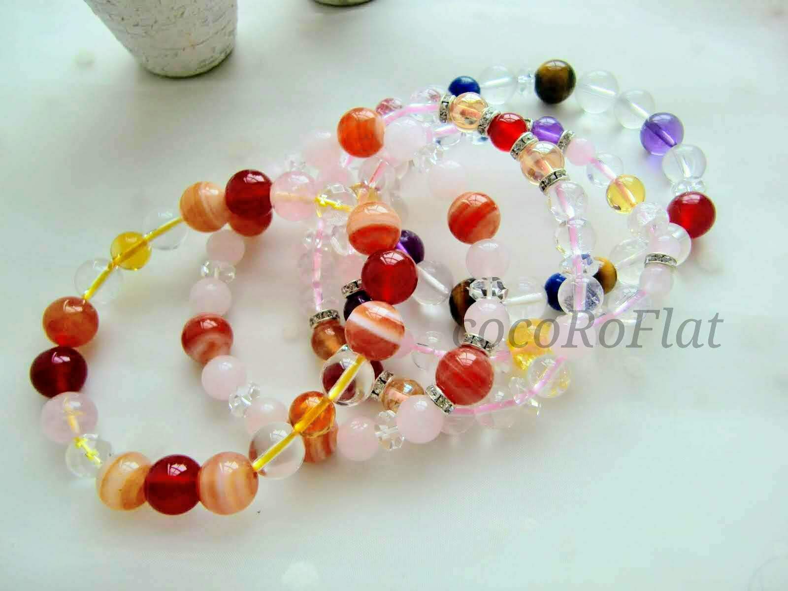 完全オーダーメイドパワーストーンブレスレットもお作りしています。