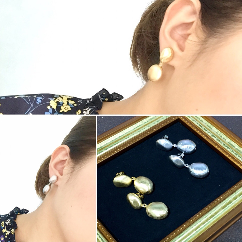 ナッツ型ピアス&イヤリング