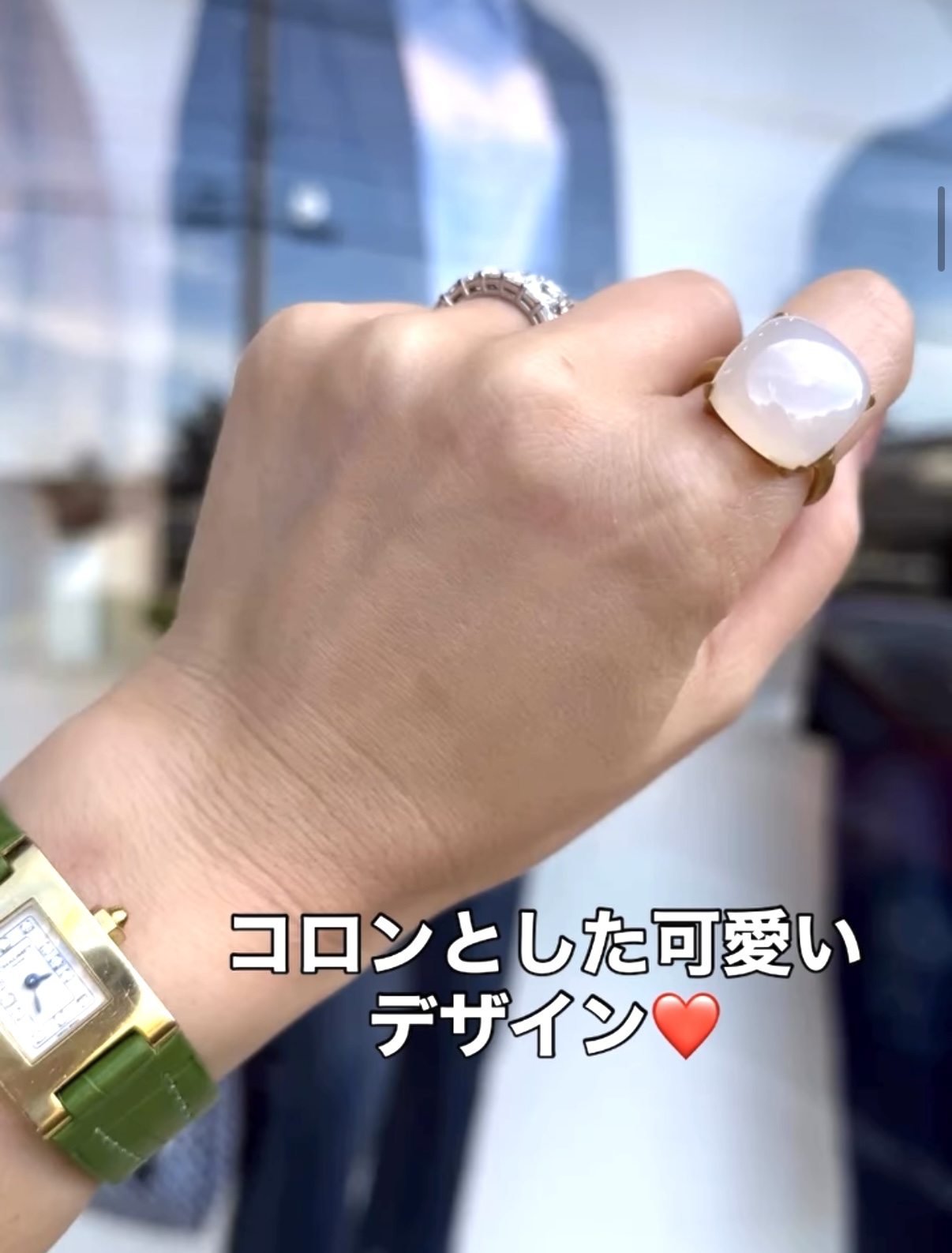 柔らかフォルムのリング♡