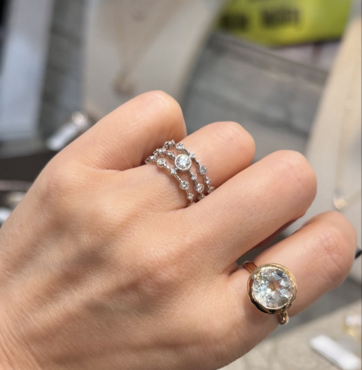 オシャレなダイヤモンドリング⭐︎