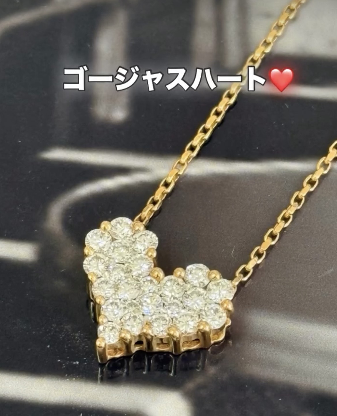 大人可愛いハートネックレス♡