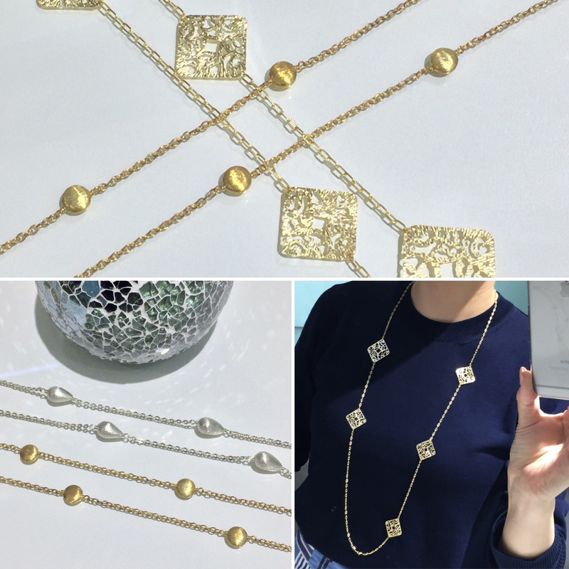 シンプル ロングネックレス