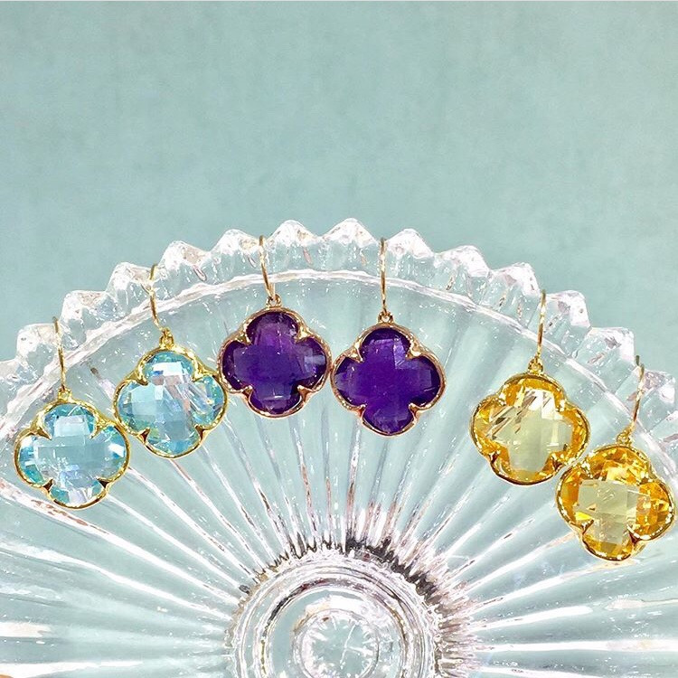 カラフルで可愛い＊フラワーピアス