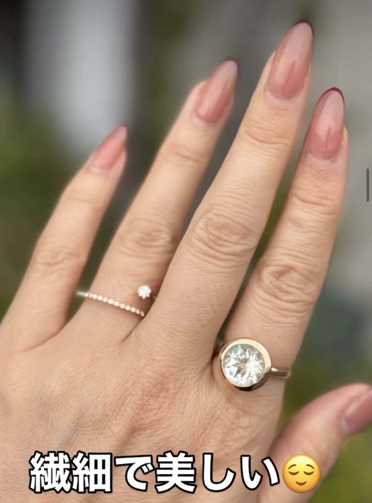 着けるとわかる⭐︎デザインリング
