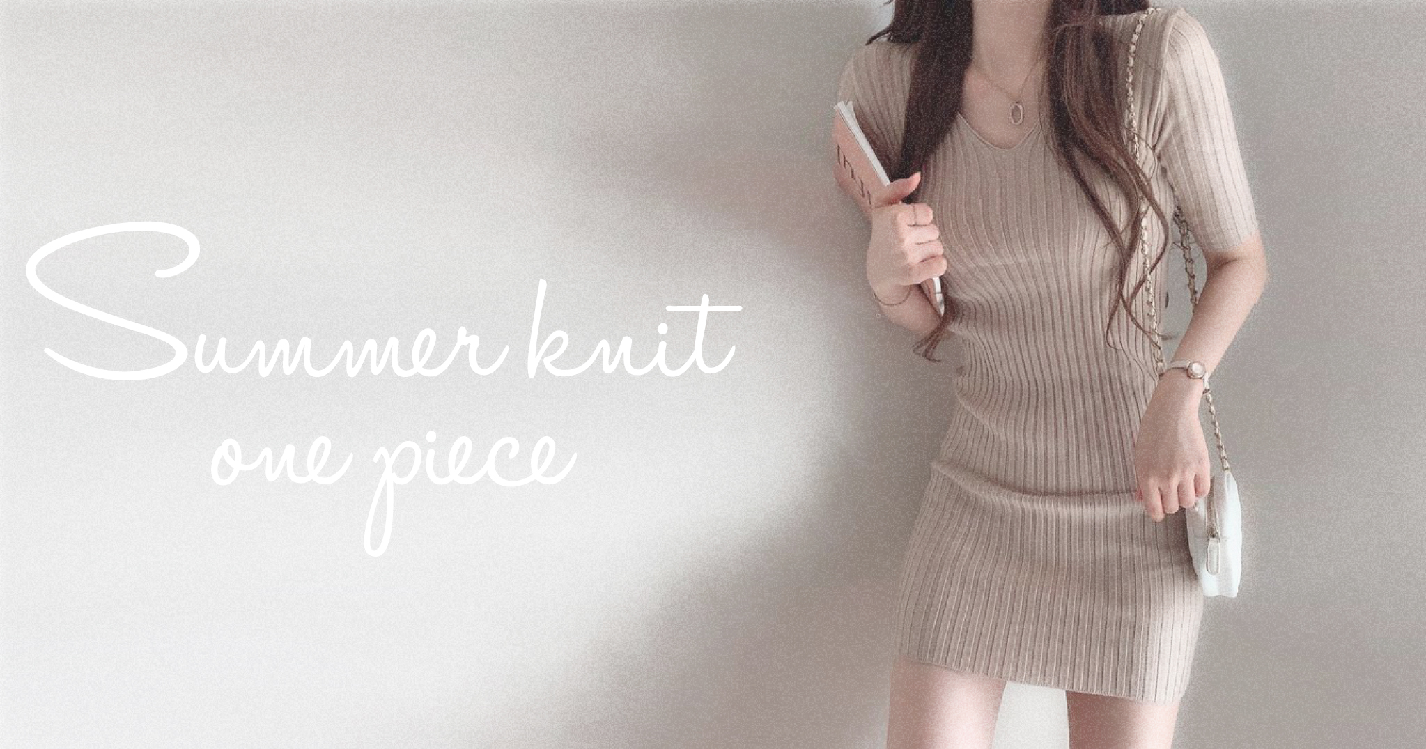 Summer knit one piece❤︎