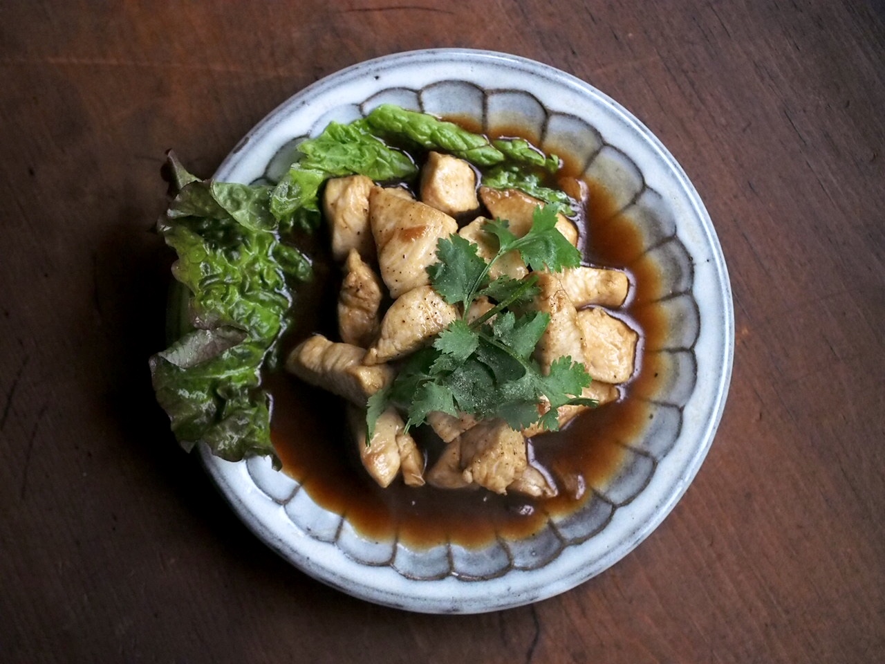 ガイシーユ(鶏肉の醤油炒め)
