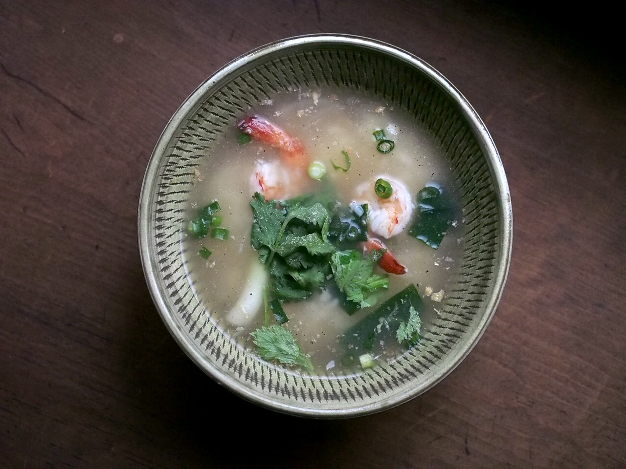 カオトムクン(海老入りの雑炊)