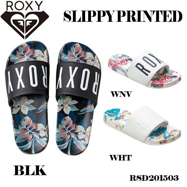 大きなROXYロゴとボタニカル柄の組み合わせが華やかな印象の新作サンダル🌈ＢＥＡＣＨＤＡＹＳ