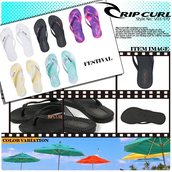RIPCURLのロゴが足元に注目を集めるビーチサンダル🌈ＢＥＡＣＨＤＡＹＳ