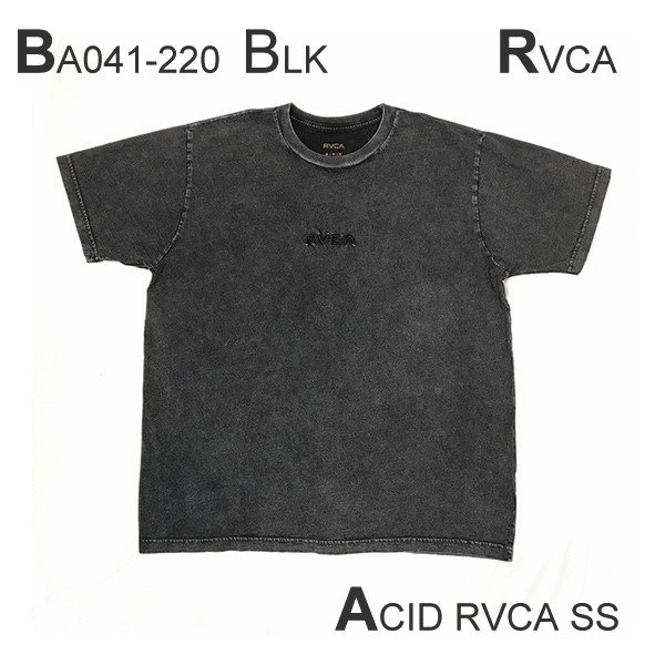 人気ブランドRVCAの洗いをかけて独特の風合いを出した新作半袖Tシャツ