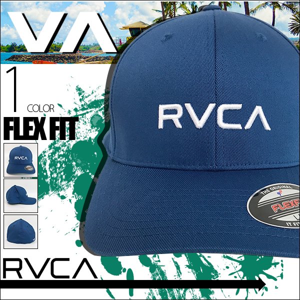 6パネル仕様でフロントにはRVCAの刺繍ロゴが施されたシンプルな新作キャップ