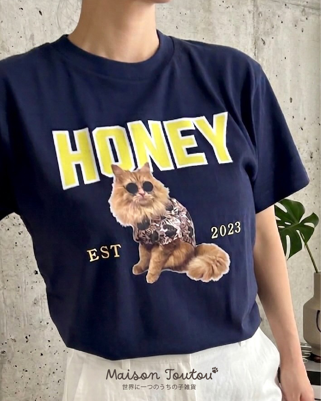 うちの子Tシャツ、サイベリアンのHoneyちゃんのmamaも愛用中