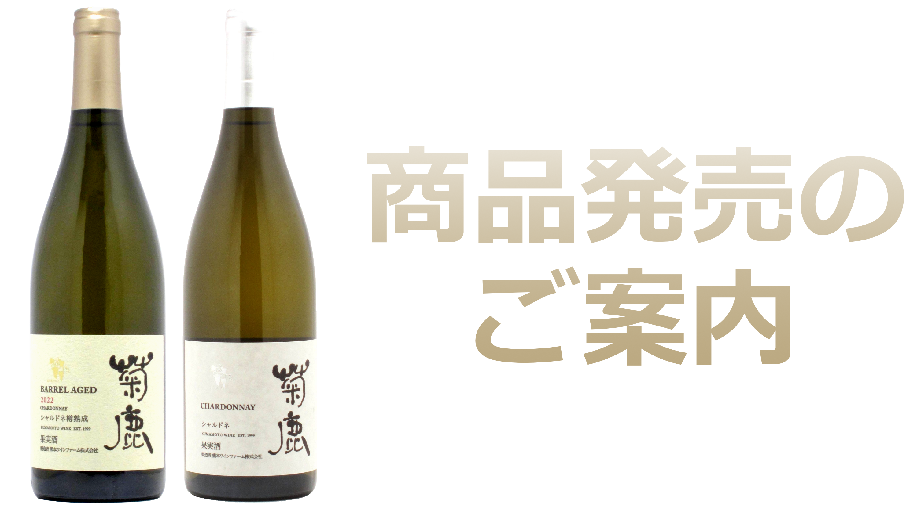 お待たせしました！「菊鹿シャルドネ」再入荷！　7.13より販売開始！