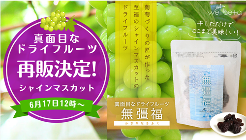 5分で完売した「無彊福 真面目なドライフルーツ」がついに再販決定！【明日12時スタート！】