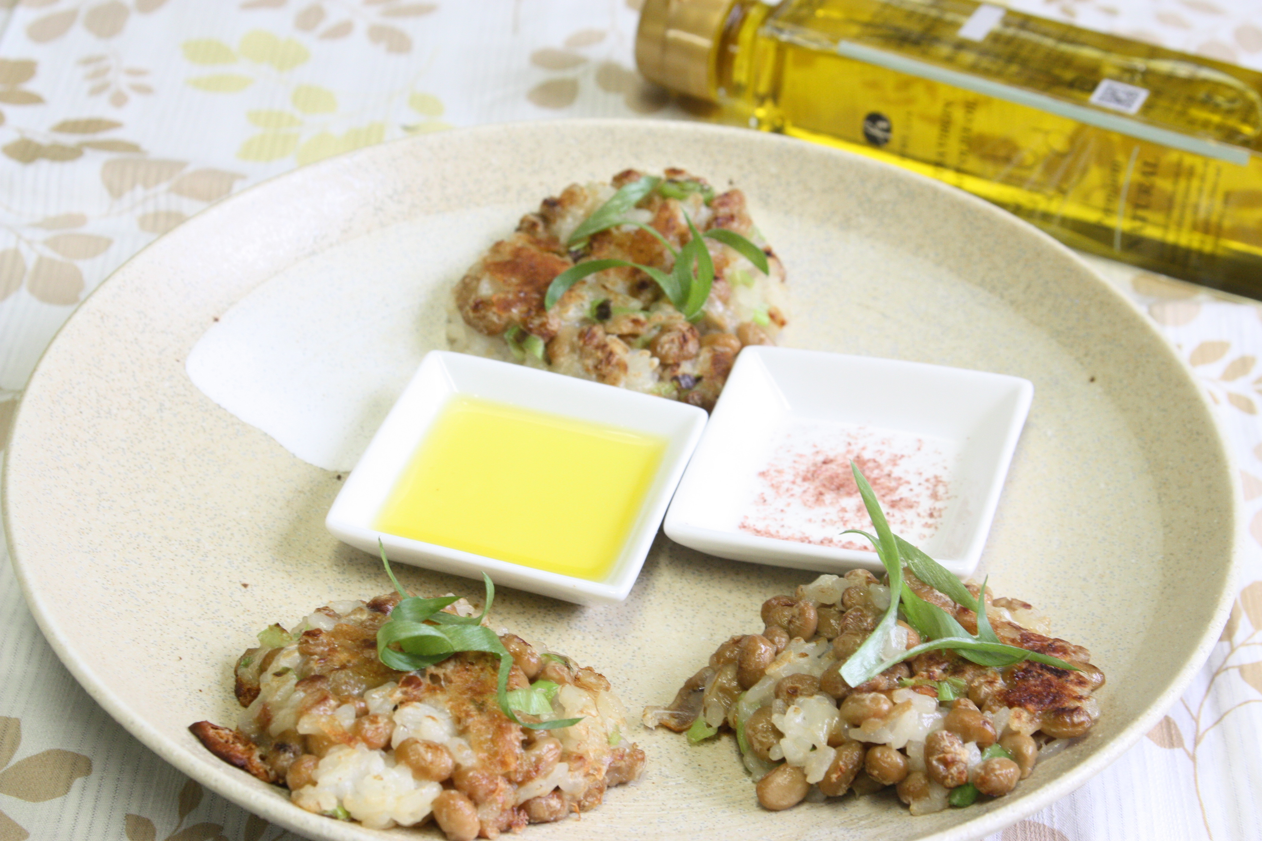 【レシピ】納豆とクラフトオリーブオイルの新感覚レシピ　納豆お焼き